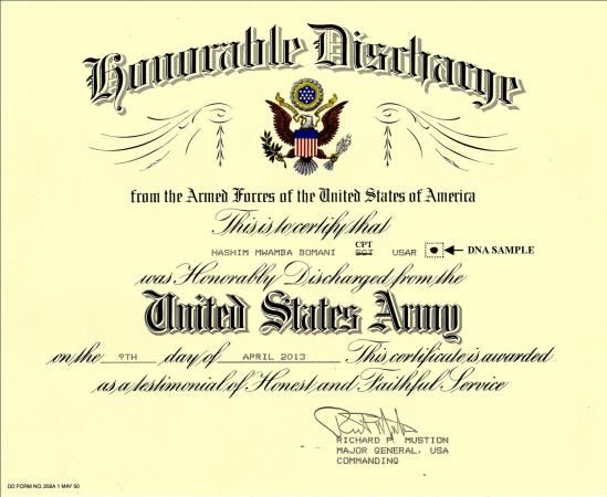 HONORABLE DISCHARGE
